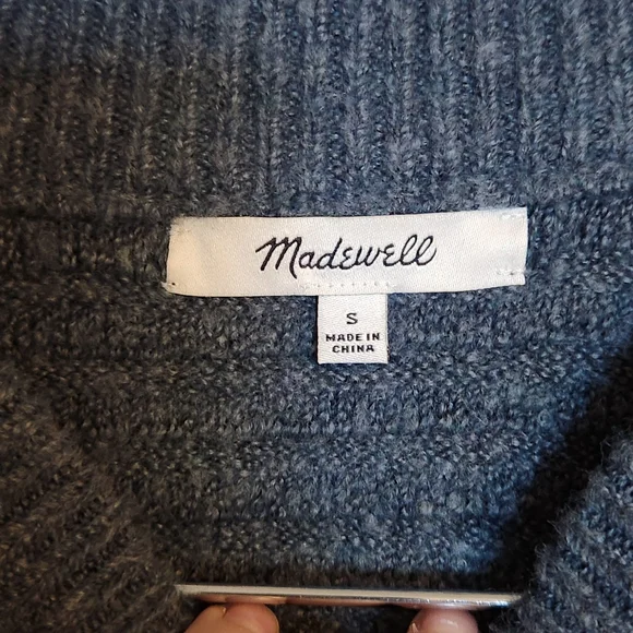 Madewell Blue Knit Sweater - Picture 3 of 5